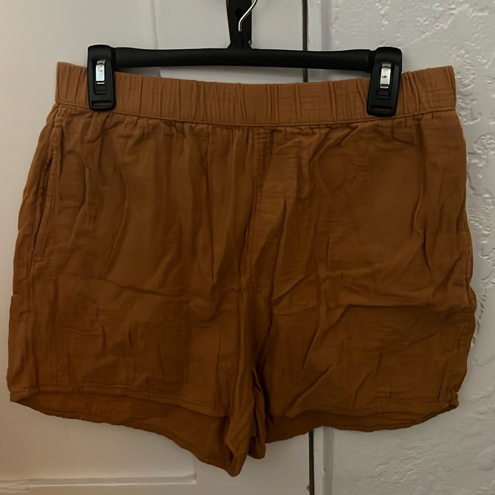 Mustard yellow shorts from Universal Threads